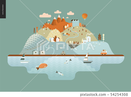 Magical summer landscape 54254308