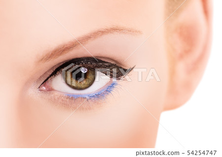 Close up shot of an eye with make up Close up shot of an eye with make up 54254747