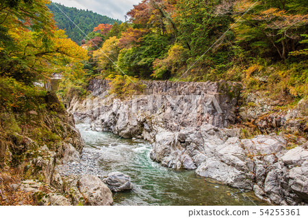 Autumn Okutama Hatonosu Canyon Autumn Okutama Hatonosu Canyon 54255361