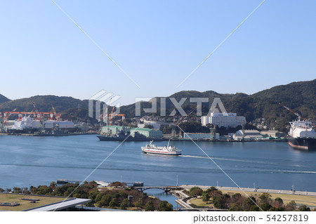 Nagasaki port overlook 54257819