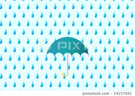 Rain and umbrella Rain and umbrella 54257842
