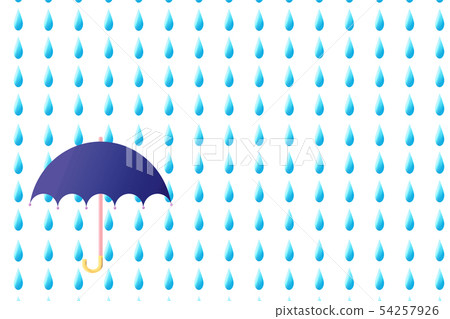 Rain and umbrella Rain and umbrella 54257926