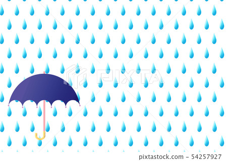 Rain and umbrella Rain and umbrella 54257927