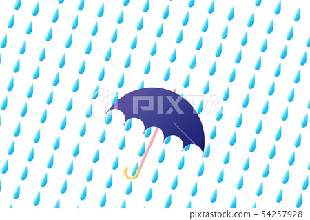 Rain and umbrella Rain and umbrella 54257928