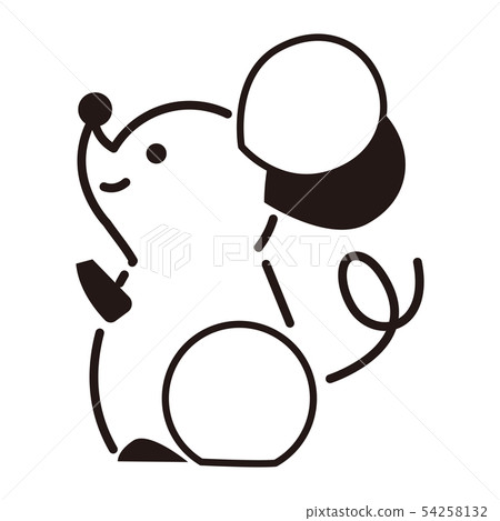 New year's card rat 54258132