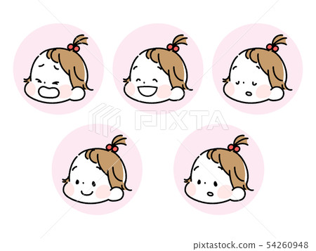 Girl baby expression set 54260948