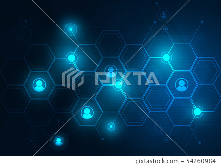 High tech technology geometric - Stock Illustration [54260984] - PIXTA