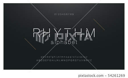 Minimal urban fashion font creative modern 54261269
