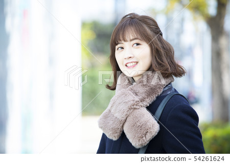 圍巾外套女人冬天 54261624