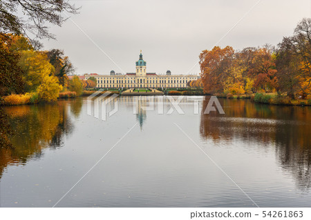 Charlottenburg Palace and garden in Berlin. 54261863