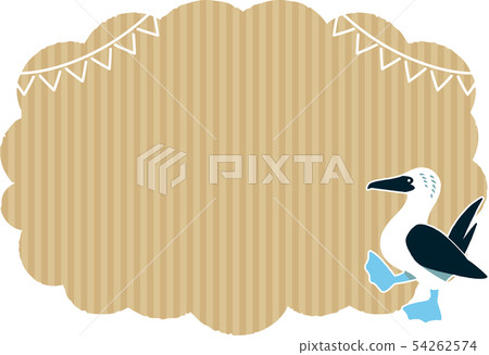 框架材料的藍腳鰹鳥 框架材料的藍腳鰹鳥 54262574
