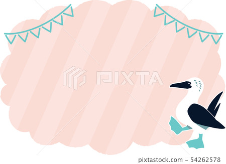 框架材料的藍腳鰹鳥 框架材料的藍腳鰹鳥 54262578
