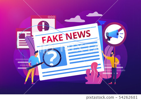 Fake news concept vector illustration - Stock Illustration [54262681 ...