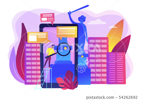 Smart destinations project concept vector illustration 54262692