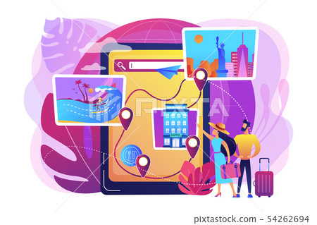 Tour navigator concept vector illustration Tour navigator concept vector illustration 54262694