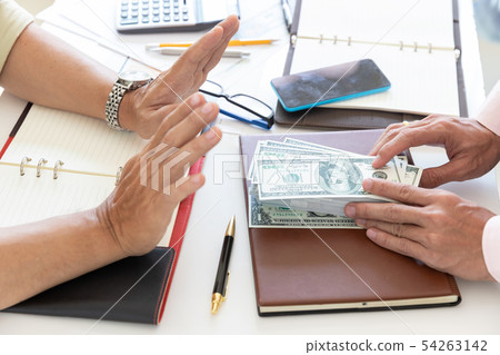 Business and finance concept, Hand of a Business and finance concept, Hand of a 54263142