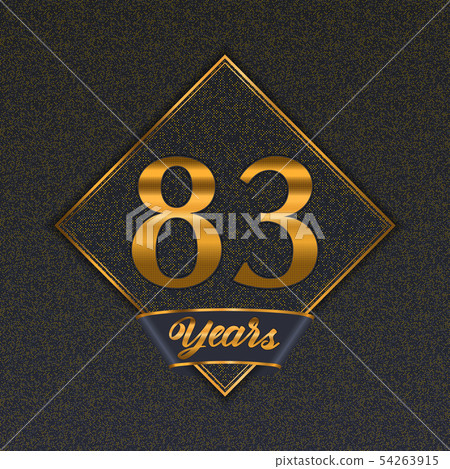 Golden number 83 templates - Stock Illustration [54263915] - PIXTA