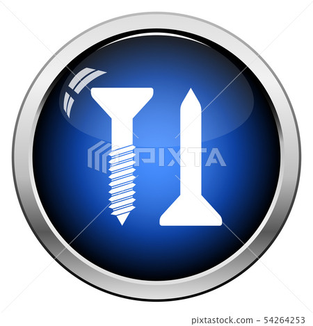 Icon Of Screw And Nail Icon Of Screw And Nail 54264253