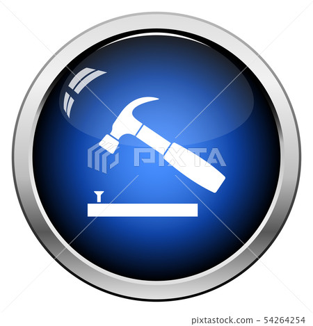 Icon Of Hammer Beat To Nail Icon Of Hammer Beat To Nail 54264254