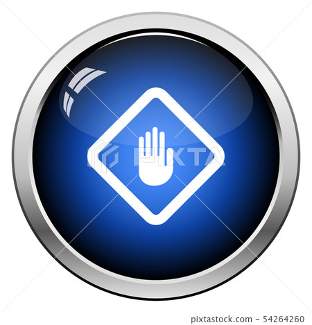 Icon Of Warning Hand - Stock Illustration [54264260] - PIXTA