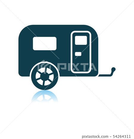 Camping Family Caravan Car Icon - Stock Illustration [54264311] - PIXTA