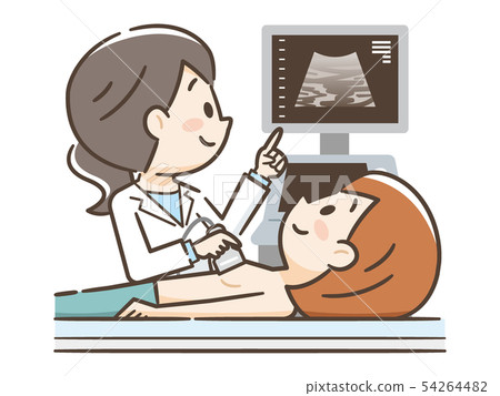 Ultrasound examination Breast cancer screening 54264482