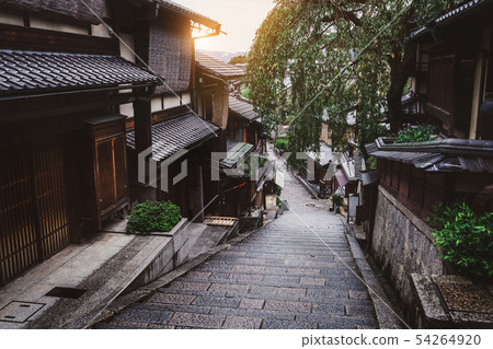 Street in old town of Higashiyama, Kyoto, Japan Street in old town of Higashiyama, Kyoto, Japan 54264920