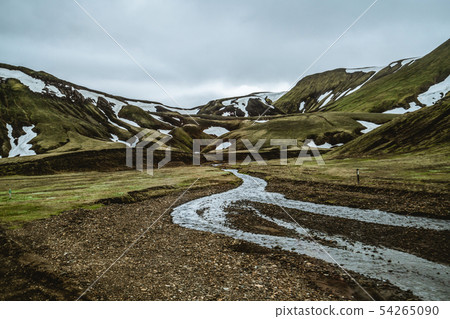 Road to Landmanalaugar on highlands of Iceland. Road to Landmanalaugar on highlands of Iceland. 54265090