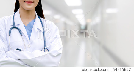 Doctor at hospital. Medical service. Doctor at hospital. Medical service. 54265697