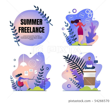 Set Work Poster is Written Summer Freelance Flat. Set Work Poster is Written Summer Freelance Flat. 54266570