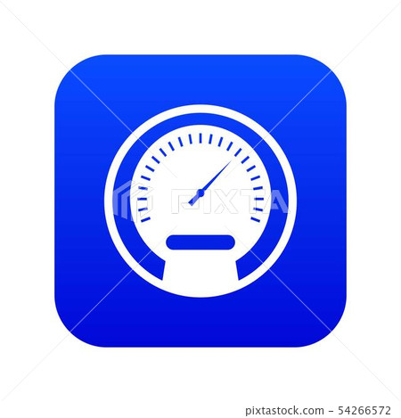 Speedometer icon digital blue Speedometer icon digital blue 54266572