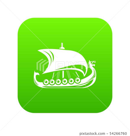 Scandinavian ship icon, simple style Scandinavian ship icon, simple style 54266760