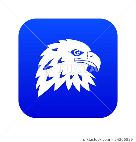 Eagle icon digital blue - Stock Illustration [54266859] - PIXTA