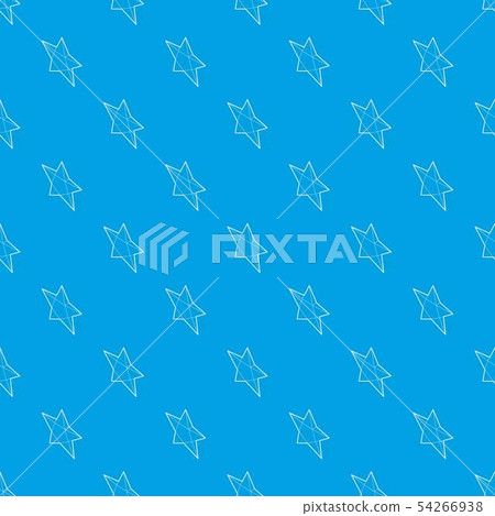 Pointed star pattern vector seamless blue 54266938