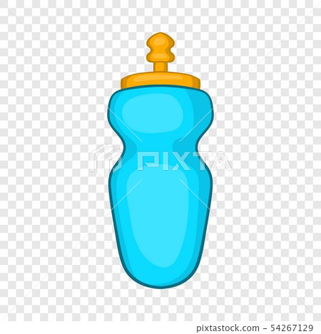 Sports flask with water icon, cartoon style Sports flask with water icon, cartoon style 54267129
