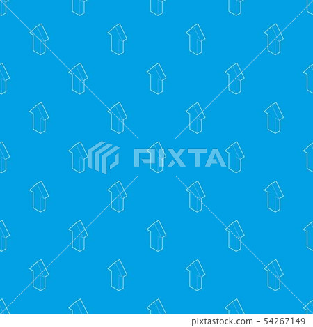 Up arrow pattern vector seamless blue Up arrow pattern vector seamless blue 54267149