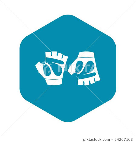 Cycling gloves icon, simple style Cycling gloves icon, simple style 54267168