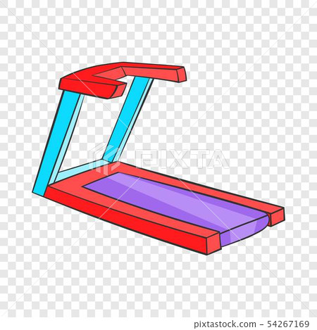 Professional treadmill icon, cartoon style Professional treadmill icon, cartoon style 54267169