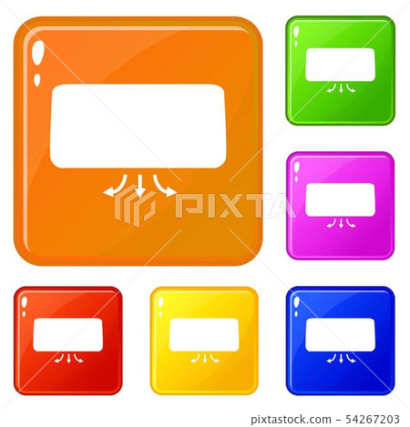 Conditioner icons set vector color Conditioner icons set vector color 54267203