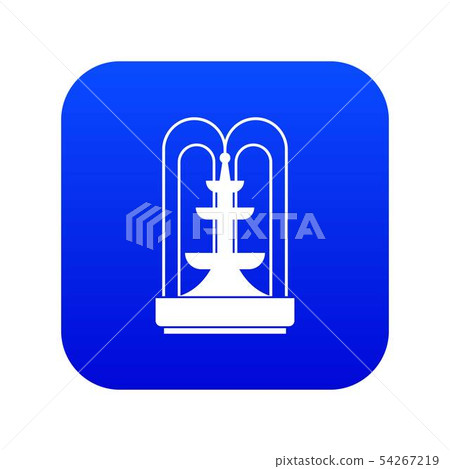 Fountain icon digital blue Fountain icon digital blue 54267219