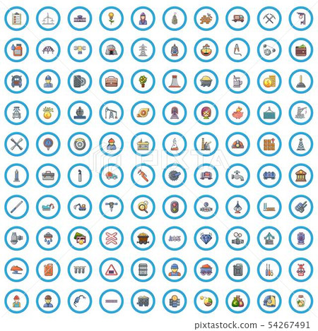 100 fellow worker icons set, cartoon style 100 fellow worker icons set, cartoon style 54267491