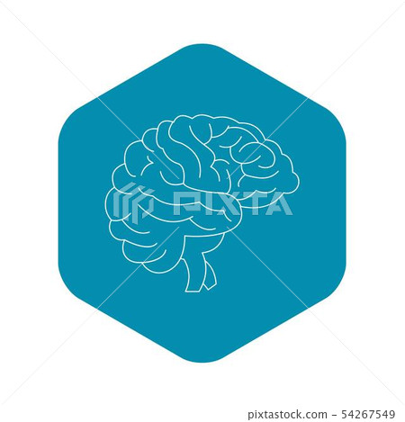 Brain icon, outline style 54267549