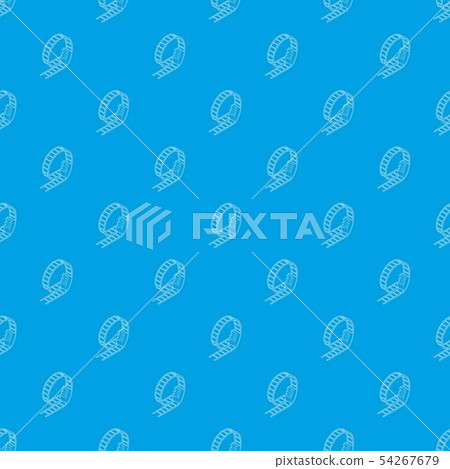 Rollercoaster pattern vector seamless blue 54267679