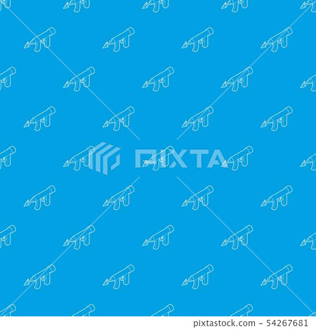 Underwater speargun pattern vector seamless blue 54267681