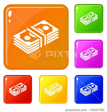 Bundle note icons set vector color - Stock Illustration [54267700] - PIXTA