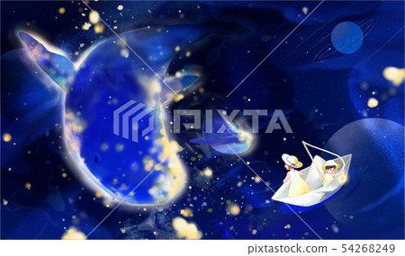 Imagination concept children's dream illustration 001 Imagination concept children's dream illustration 001 54268249