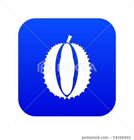 Durian icon digital blue - Stock Illustration [54268402] - PIXTA