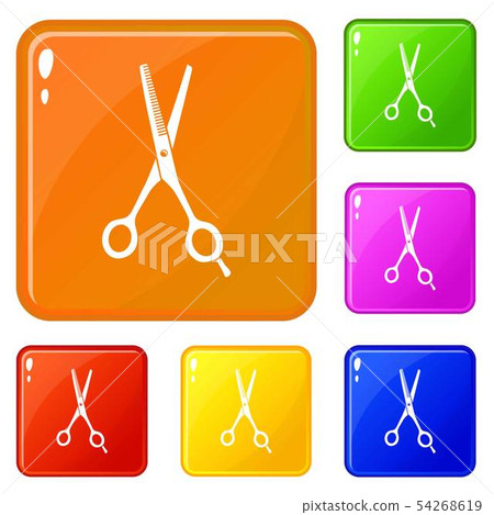 Scissors icons set vector color 54268619