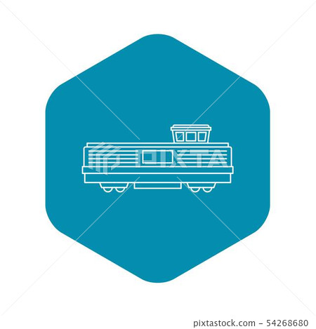 Freight train icon, outline style Freight train icon, outline style 54268680