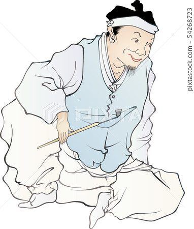 Illustration of characters in Korean folk painting. 178 Illustration of characters in Korean folk painting. 178 54268723